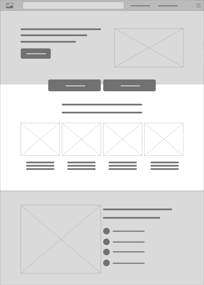 Wireframe Entre Particulares