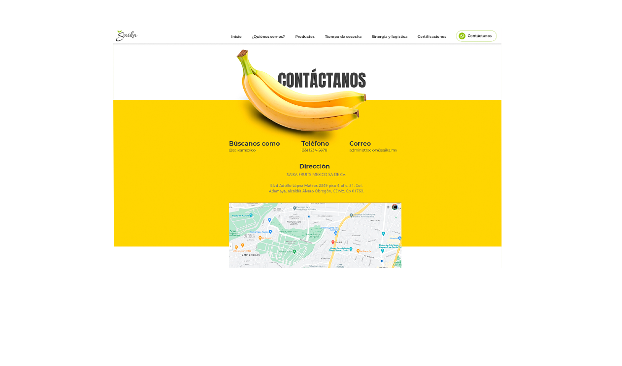 Contacto Saika Fruits