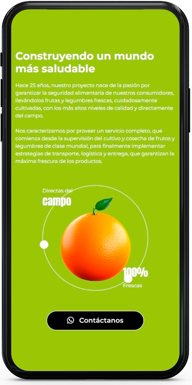 Diseño mobile Saika Fruits